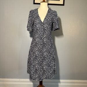 F&F Navy and White Midi Dress
